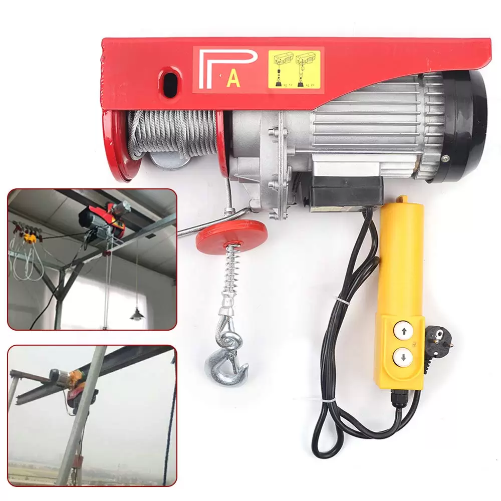 Elektrische Seilwinde Motorwinde Hub Seilhebezug Seilzug Winde Kran 200KG-1T (400/800 kg)
