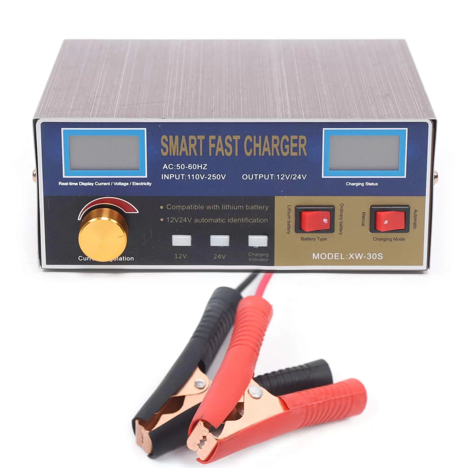 CNCEST Ladegerät Autobatterie 12V/24V KFZ 400AH Vollautomatisches Batterieladegerät