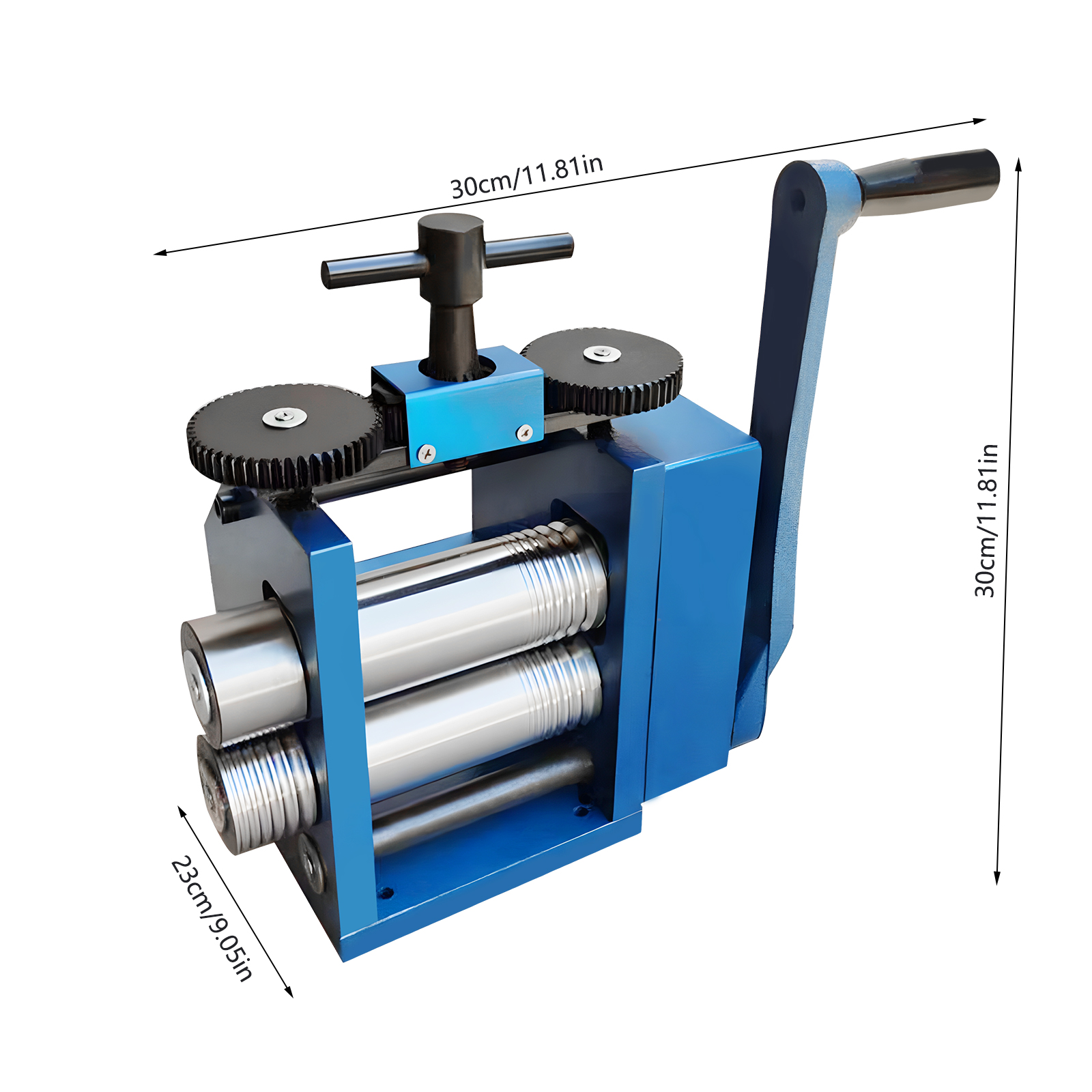 3 Zoll blaue manuelle Pressmaschine für Gold- und Silberschmuck (kann halbkreisförmige quadratische Linien pressen) 3 Zoll blaue manuelle Pressmaschine für Gold- und Silberschmuck (kann halbkreisförmige quadratische Linien pressen)