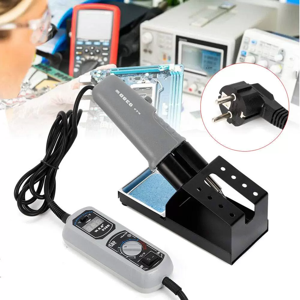 120W 938D Mini-Lötstation Digitaler Bildschirm Tragbare Heiße Pinzette BGA SMD Lötstation