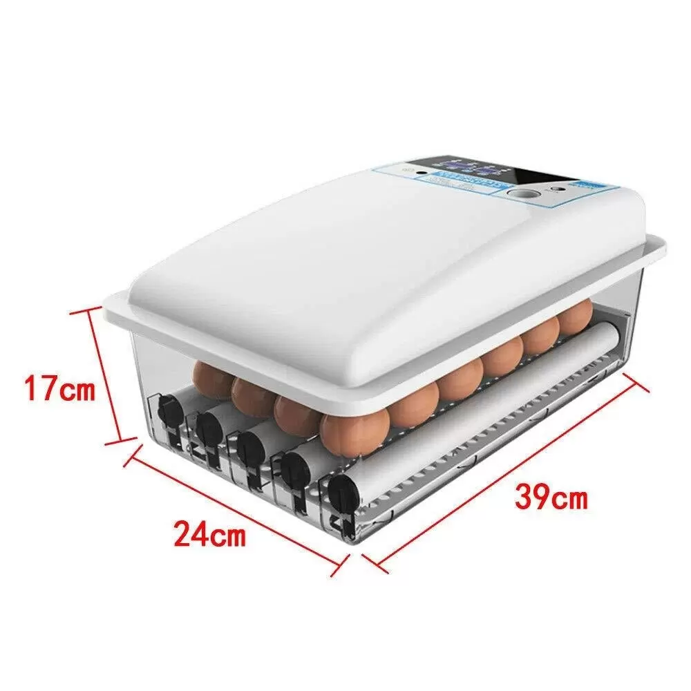 CNCEST 20V 24 Eier Inkubator Vollautomatische Brutapparat Brutautomat Brutkasten
