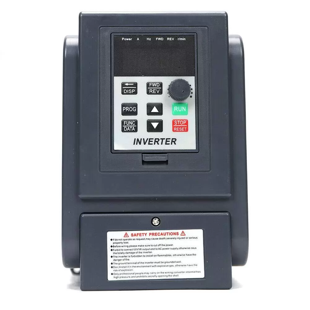 0.75KW VFD Frequenzumrichter Einphasig Wechselrichter Drehzahlregler Variable Frequency Driver