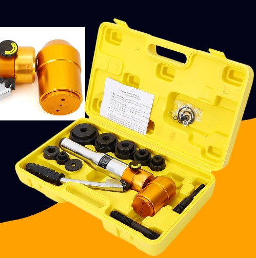 Hydraulisch Blechlocher Lochstanze Zylinder Hydraulikpumpe Set im Koffer TPA-8