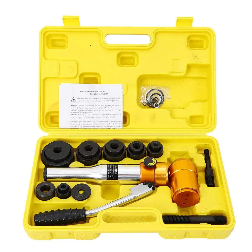 Hydraulisch Blechlocher Lochstanze Zylinder Hydraulikpumpe Set im Koffer TPA-8
