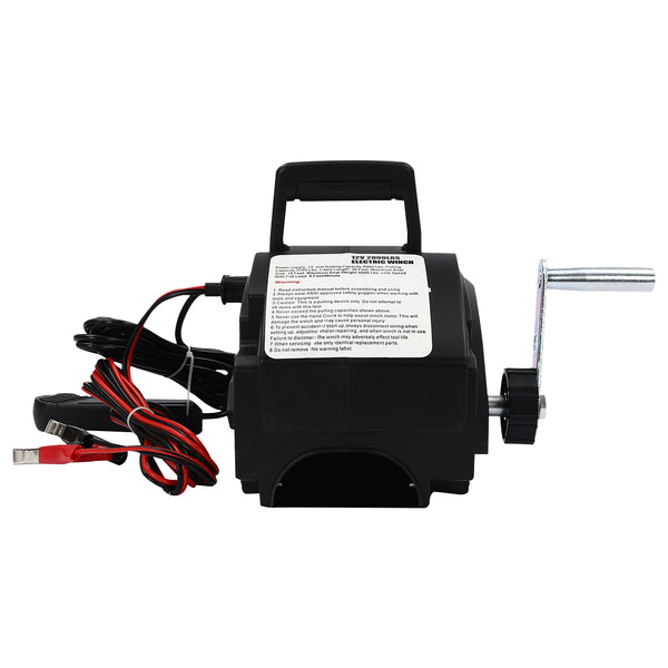 Elektrische Ankerwinde mit drahtloser Fernbedienung 906 kg 6000 lbs Kabel 3m 12V 300W