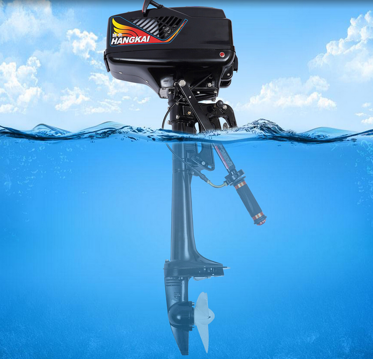CNCEST 3.6HP 2 Takt Wasserkühlen CDI Zündsystem Außenborder Fischerboot Motor
