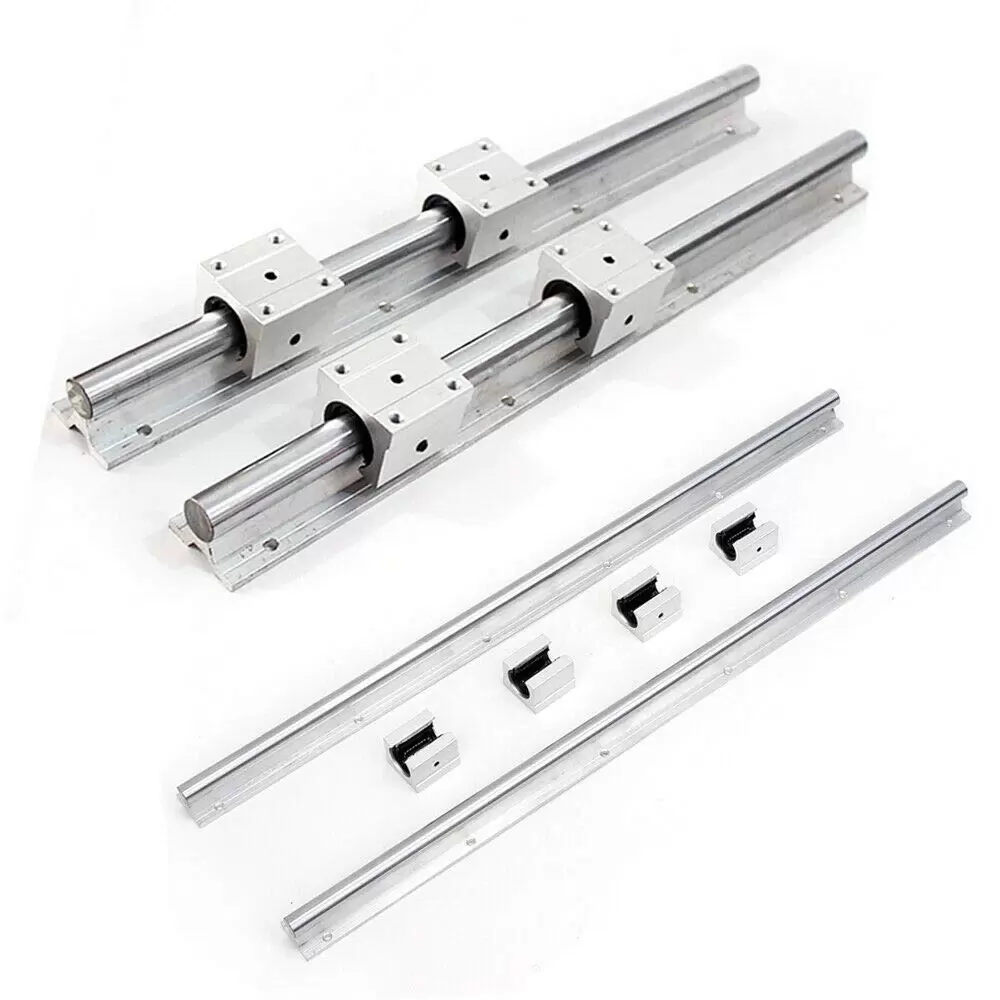 2 Stück Linearschiene SBR20 1000mm Linearlager-Gleitset mit 2 Linearführungswellen und 4 SBR20UU Lagerblöcken