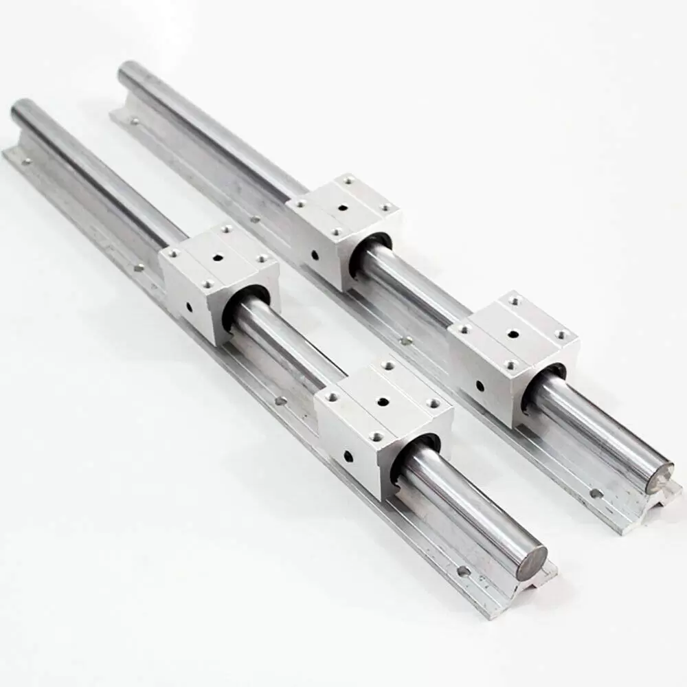 2 Stück Linearschiene SBR20 1000mm Linearlager-Gleitset mit 2 Linearführungswellen und 4 SBR20UU Lagerblöcken 2 Stück Linearschiene SBR20 1000mm Linearlager-Gleitset mit 2 Linearführungswellen und 4 SBR20UU Lagerblöcken