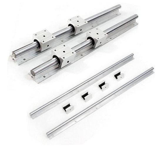 2 Stück Linearschiene SBR20 1000mm Linearlager-Gleitset mit 2 Linearführungswellen und 4 SBR20UU Lagerblöcken