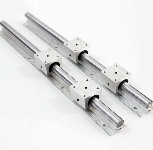 2 Stück Linearschiene SBR20 1000mm Linearlager-Gleitset mit 2 Linearführungswellen und 4 SBR20UU Lagerblöcken