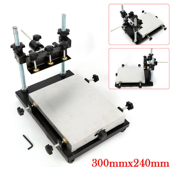 CNCEST Schablonendrucker 300X240mm Lötpastendrucker PCB SMT Schablonendrucker