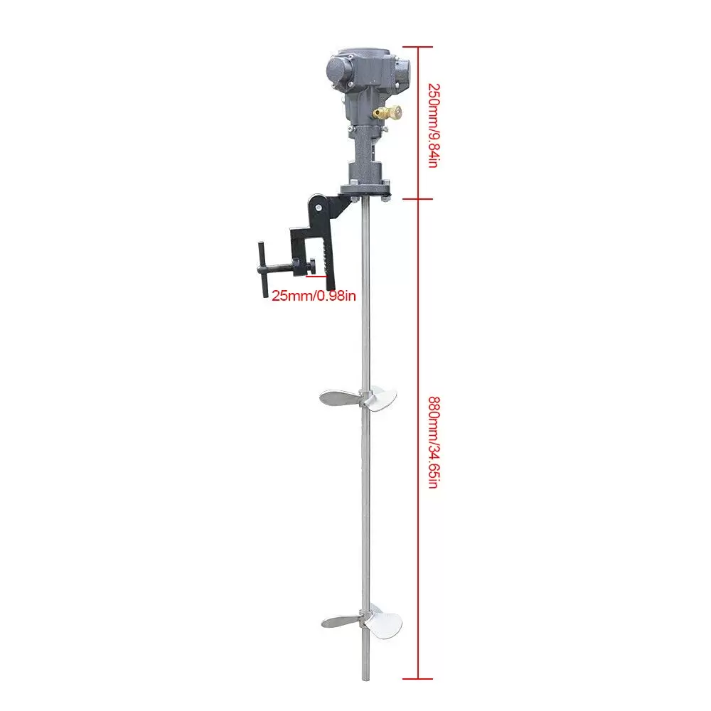 50 Gallon 1/2 HP Pneumatische Farbmischer Luftrührwerk Horizontale Platte Rührer 50 Gallon 1/2 HP Pneumatische Farbmischer Luftrührwerk Horizontale Platte Rührer