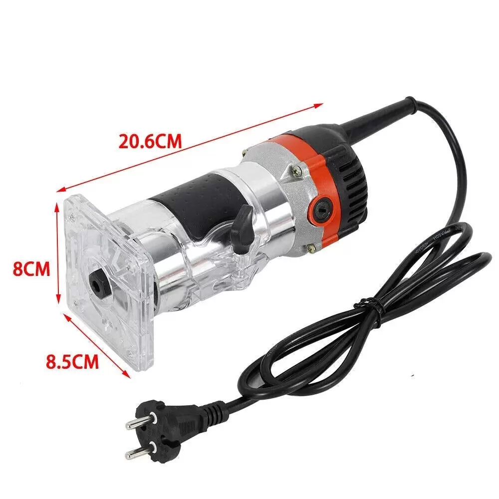 CNCEST Oberfräse Trimmer Elektrik Holz Laminergerät Router Oberfräse 1/4