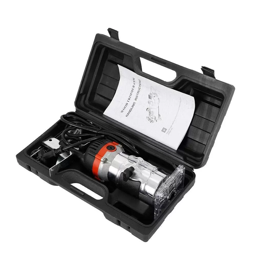 CNCEST Oberfräse Trimmer Elektrik Holz Laminergerät Router Oberfräse 1/4