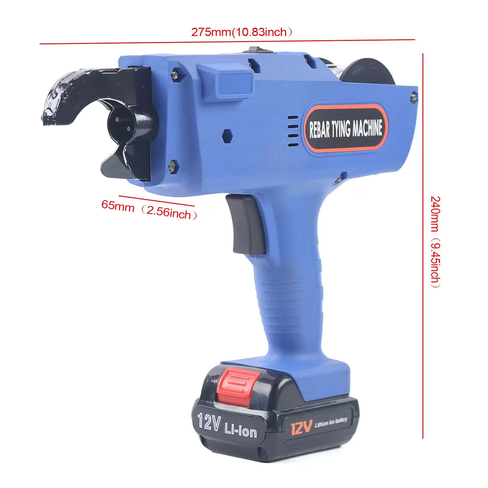 220V Bindemaschine Drahtbindemaschine 8-34mm Rebar Tying Bindemaschine Blau