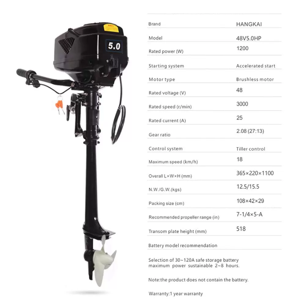 1200W 48V Outboard Motor Außenborder Motor Benzinmotor Bootsmotor, Schalldämpfer, Omni Direktionaler Drehjoystick 1200W 48V Outboard Motor Außenborder Motor Benzinmotor Bootsmotor, Schalldämpfer, Omni Direktionaler Drehjoystick