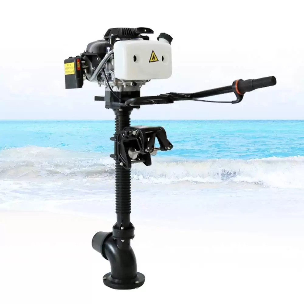 CNCEST 4PS 4Takt Außenborder Bootsmotor Benzinmotor Jet Pump Engine Windkühlung 55CC