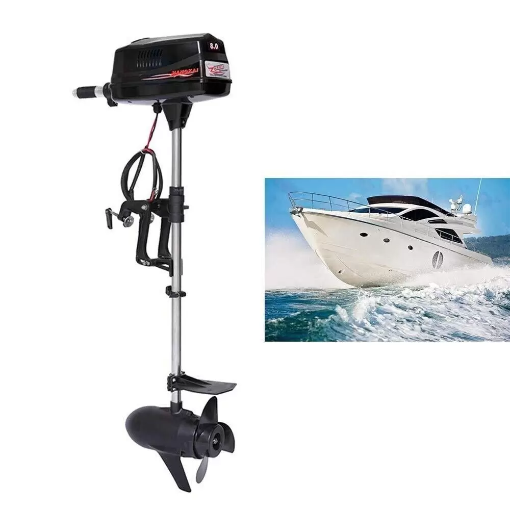 CNCEST 7HP 48V Elektrischer Außenbordmotor Bürstenloser Motor für Fischerboot