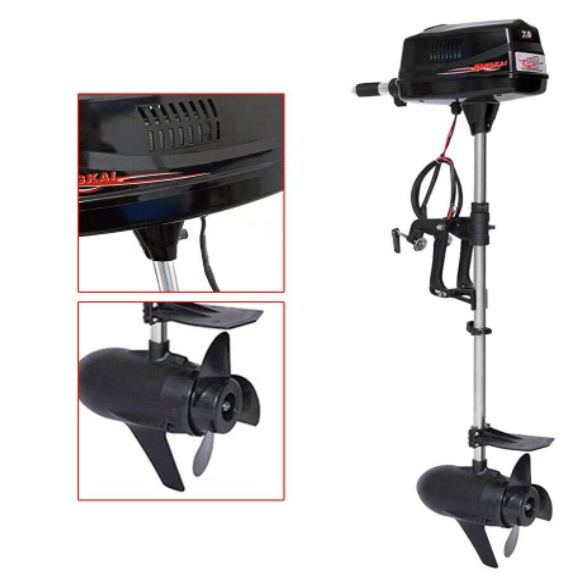 CNCEST 7HP 48V Elektrischer Außenbordmotor Bürstenloser Motor für Fischerboot