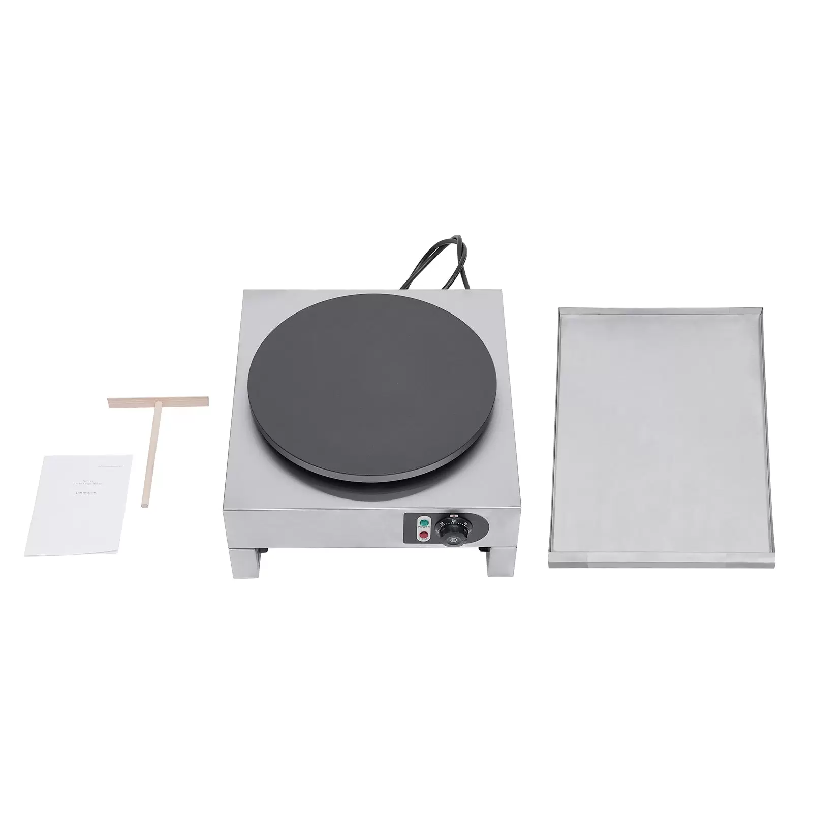 3000 Watt Profi Crepes Maker Crepesgerät Crepeseisen Crepesplatte Einstellbare Temperatur 50-300 ℃
