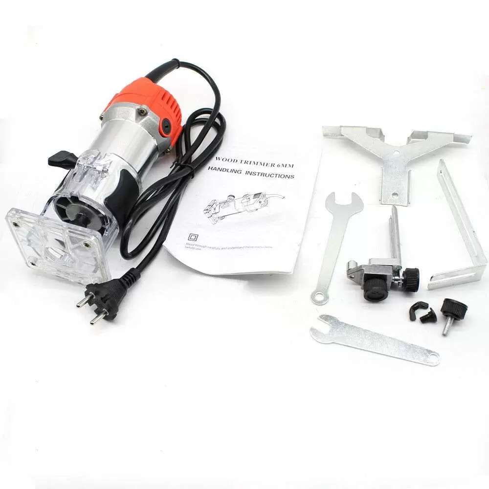 Elektrischer Trimmer Oberfräse Trim 6,35 mm (1/4), 580W 30000 U/min Holzbearbeitung Trimmer Elektrischer Trimmer Oberfräse Trim 6,35 mm (1/4), 580W 30000 U/min Holzbearbeitung Trimmer