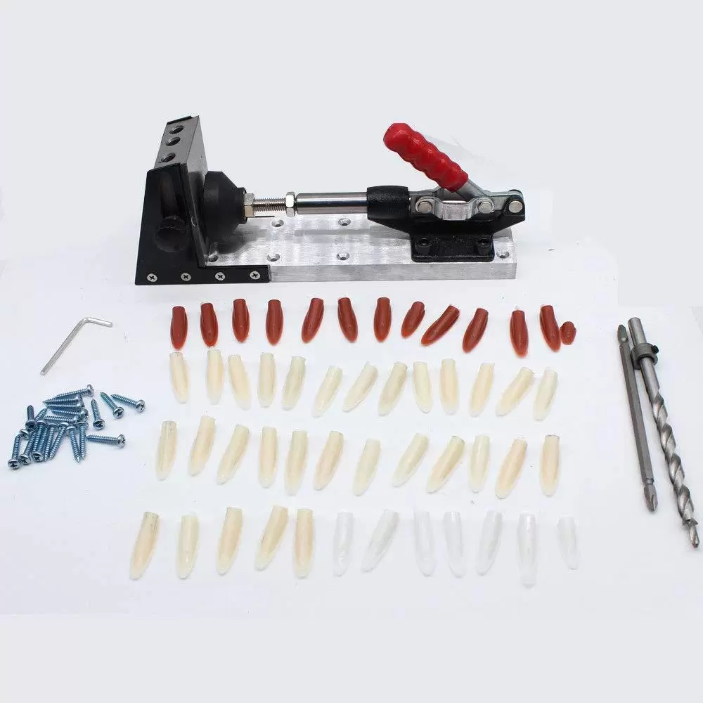 Tragbares Taschenloch-Jig-Kit für Holzbearbeitungsschreinerei Holzbearbeitungswerkzeug Tischlerei-System Tragbares Taschenloch-Jig-Kit für Holzbearbeitungsschreinerei Holzbearbeitungswerkzeug Tischlerei-System