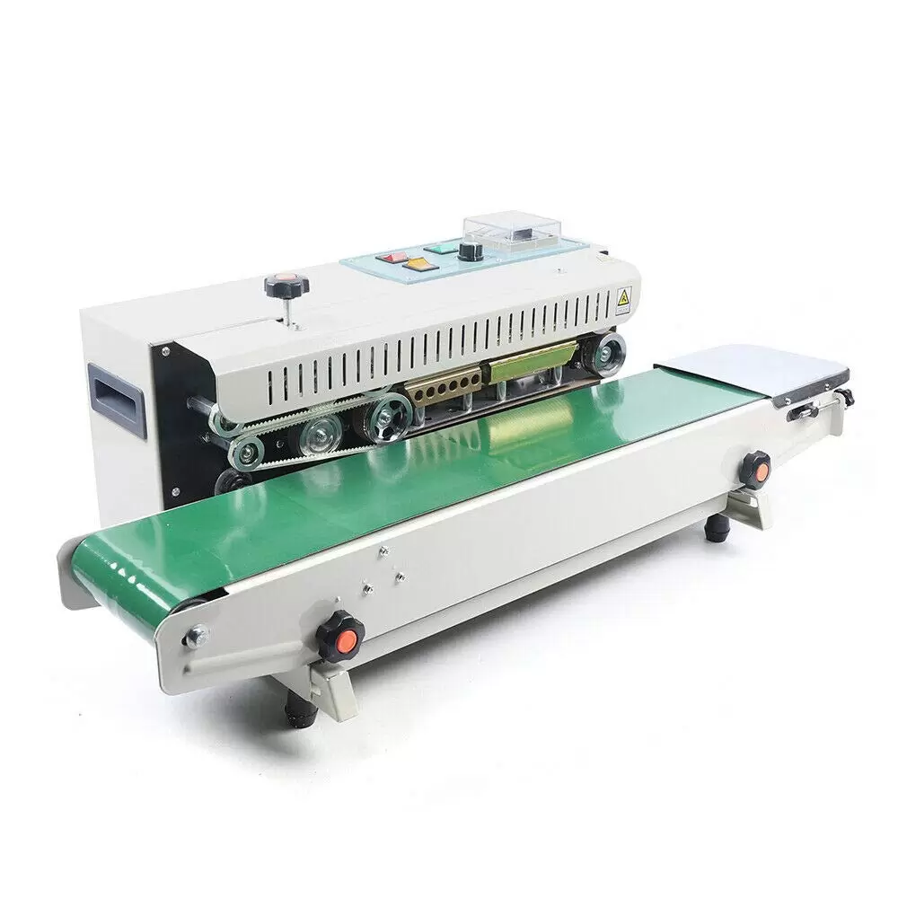 Automatischer kontinuierlicher Band-Versiegelungsgerät, 0–12 m/min Versiegelungsgeschwindigkeit, kontinuierlicher Beutel FR-900
