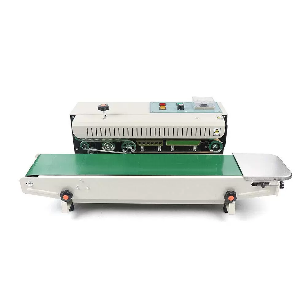 Automatischer kontinuierlicher Band-Versiegelungsgerät, 0–12 m/min Versiegelungsgeschwindigkeit, kontinuierlicher Beutel FR-900 Automatischer kontinuierlicher Band-Versiegelungsgerät, 0–12 m/min Versiegelungsgeschwindigkeit, kontinuierlicher Beutel FR-900