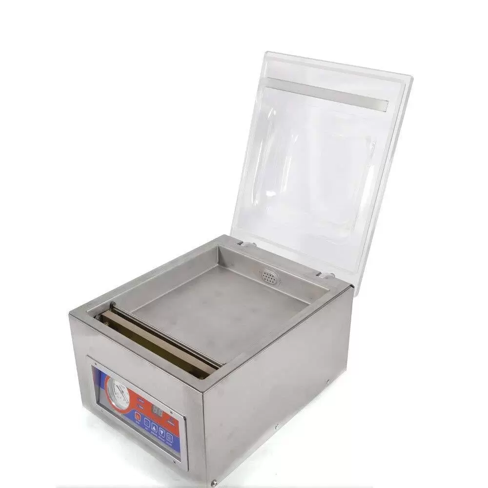 CNCEST Kammervakuumierer aus 2CFM Edelstahl -120W Vakuumverpackungsmaschine