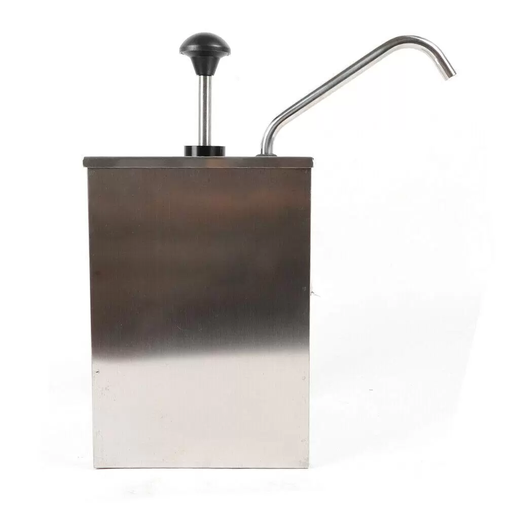 Saucenspender, 4L Edelstahl Soßenpumpenspender Ketchup Pumpspender Spender für Sojasoße Essig, Saucenspender Dosierspender
