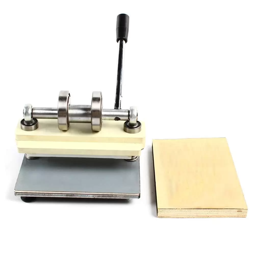 215x100mm Leder Prägemaschinen PVC Manuelle Prägepresse Edelstahl Stanzmaschine Prägen