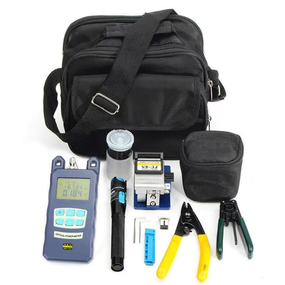 TTH-Toolkit für Glasfaser mit FC-6S Fiber Cleaver und optischem Leistungsmesser