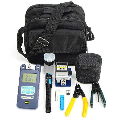 TTH-Toolkit für Glasfaser mit FC-6S Fiber Cleaver und optischem Leistungsmesser