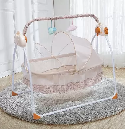 Elektrische Babybett Babyschaukel Kinderbett Baby Kleinkind Schlafbett Wiege 12 Musik Mit Fernbedienung