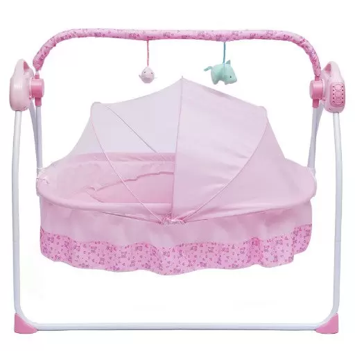 Elektrische Babybett Babyschaukel Kinderbett Baby Kleinkind Schlafbett Wiege 12 Musik Mit Fernbedienung