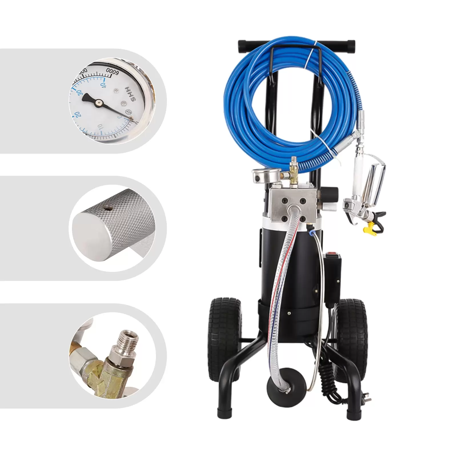 CNCEST Airless Farbsprühgerät 900W 1,9L/min Hochdruck Farbsprühsystem CNCEST Airless Farbsprühgerät 900W 1,9L/min Hochdruck Farbsprühsystem