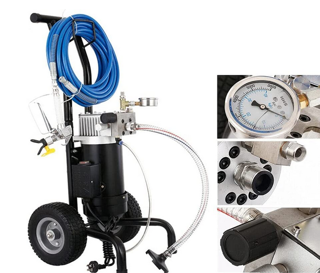 CNCEST Airless Farbsprühgerät 900W 1,9L / min Hochdruck Farbsprühsystem