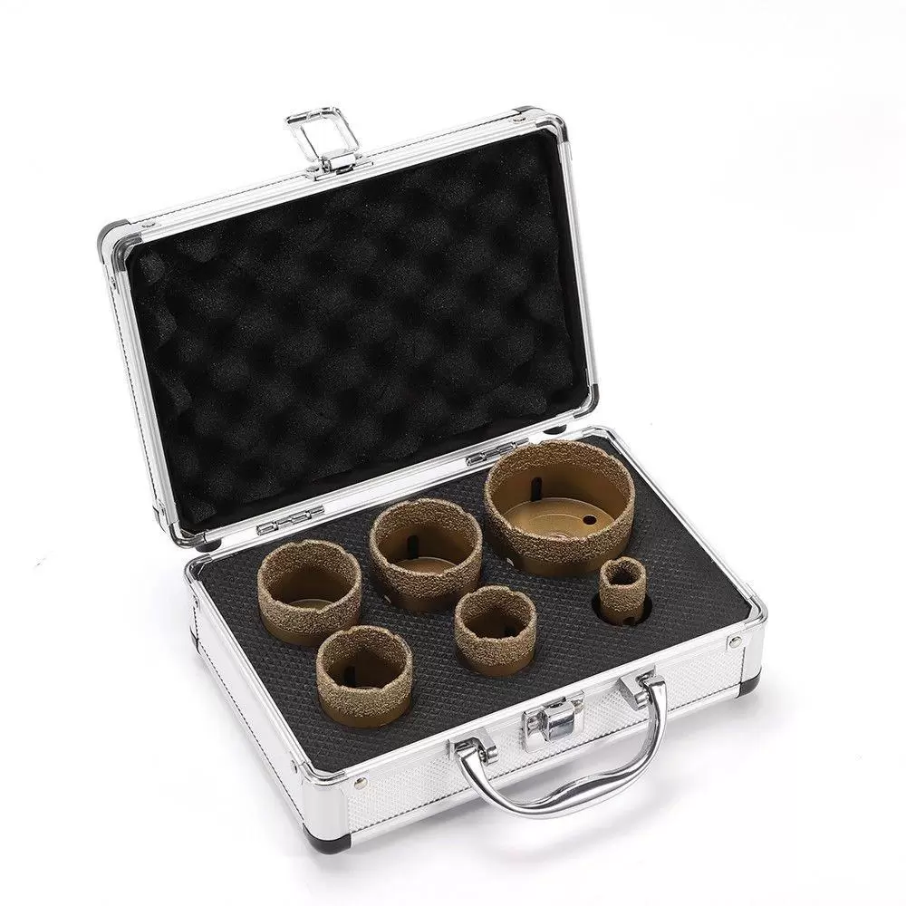 Profi 6-teiligs Diamant Fliesenbohrkronen Set Fliesenbohrer Diamantbohrer Set