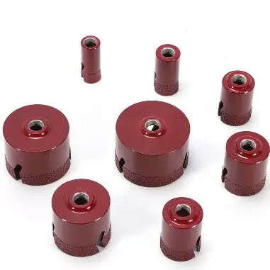 8 Tlg Diamant-Lochsägen-Set M14 Granit Fliesenbohrer 20/25/32/35/40/50/60/68mm Diamant-Bohrkronen Set