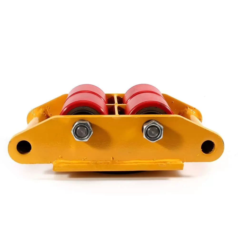 Transportfahrwerk Schwerlastrollen Panzerrollen 360-Grad-Drehung Fahrwerk Rollen 6T 4 Rollers (Gelb) Transportfahrwerk Schwerlastrollen Panzerrollen 360-Grad-Drehung Fahrwerk Rollen 6T 4 Rollers (Gelb)