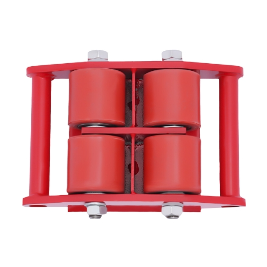 Transportrollen Industrieroller Panzerrollen Roller Transportfahrwerk 6T 6000kg (Rot)