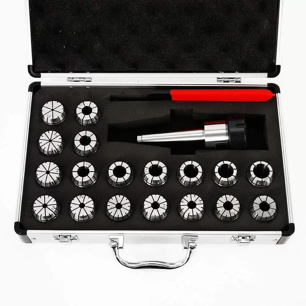 MT3 ER32 Präzisions-Spannzangen-Set für C Fräsmaschinen, 3–20 mm, 21 Stück MT3 ER32 Präzisions-Spannzangen-Set für C Fräsmaschinen, 3–20 mm, 21 Stück