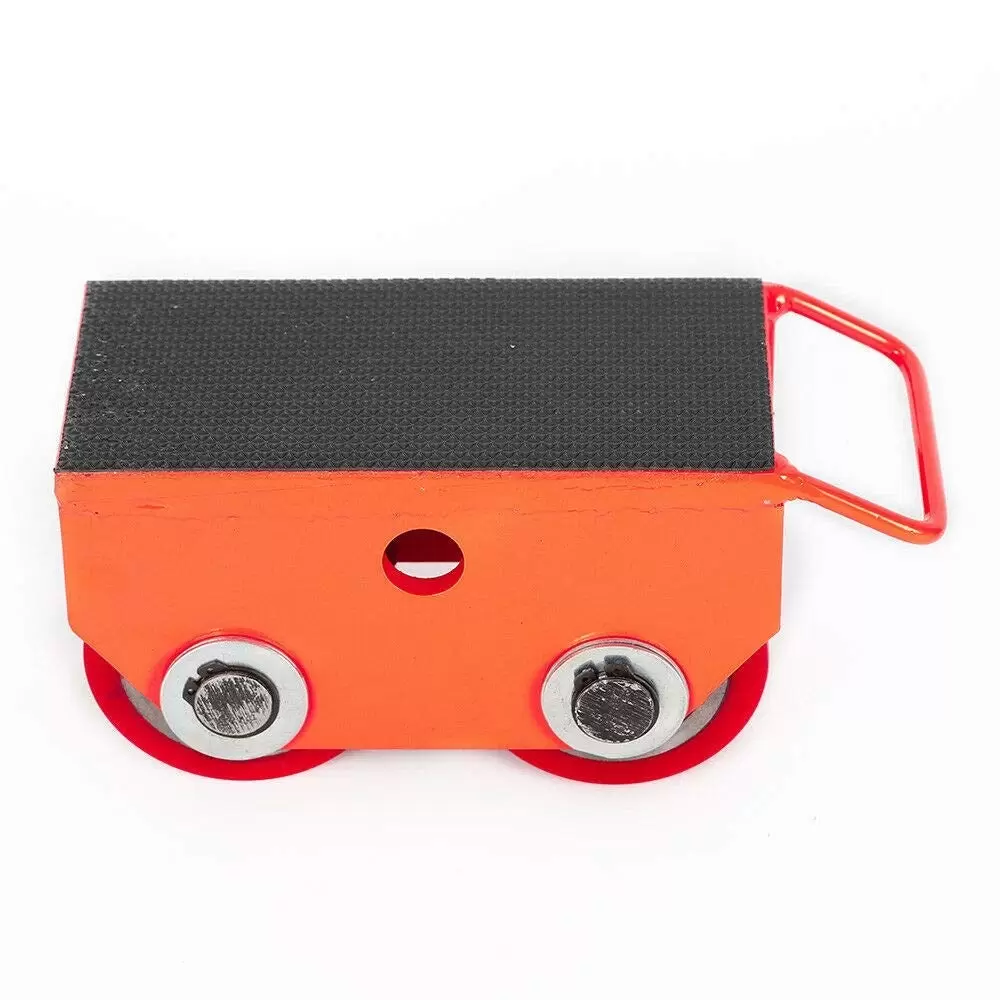 CNCEST Transportfahrwerk 2,5 T/5500 LB Panzerrollen Transportrollen Schwerlastroller (Rot)