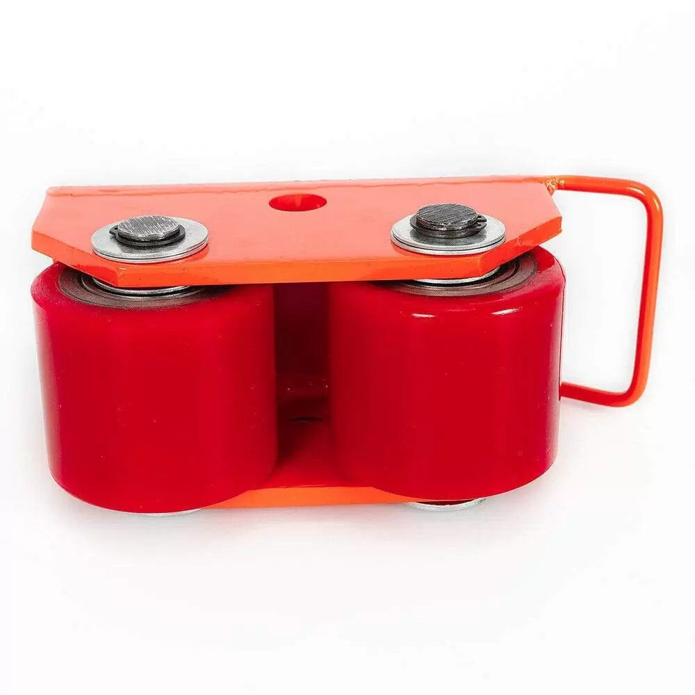 CNCEST Transportfahrwerk 2,5 T/5500 LB Panzerrollen Transportrollen Schwerlastroller (Rot)