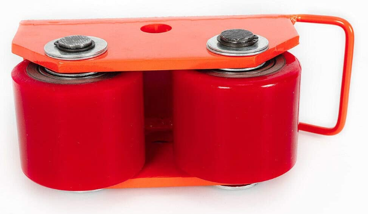 Transportfahrwerk 2,5 T/5500 LB Panzerrollen Transportrollen Schwerlastroller (Rot)