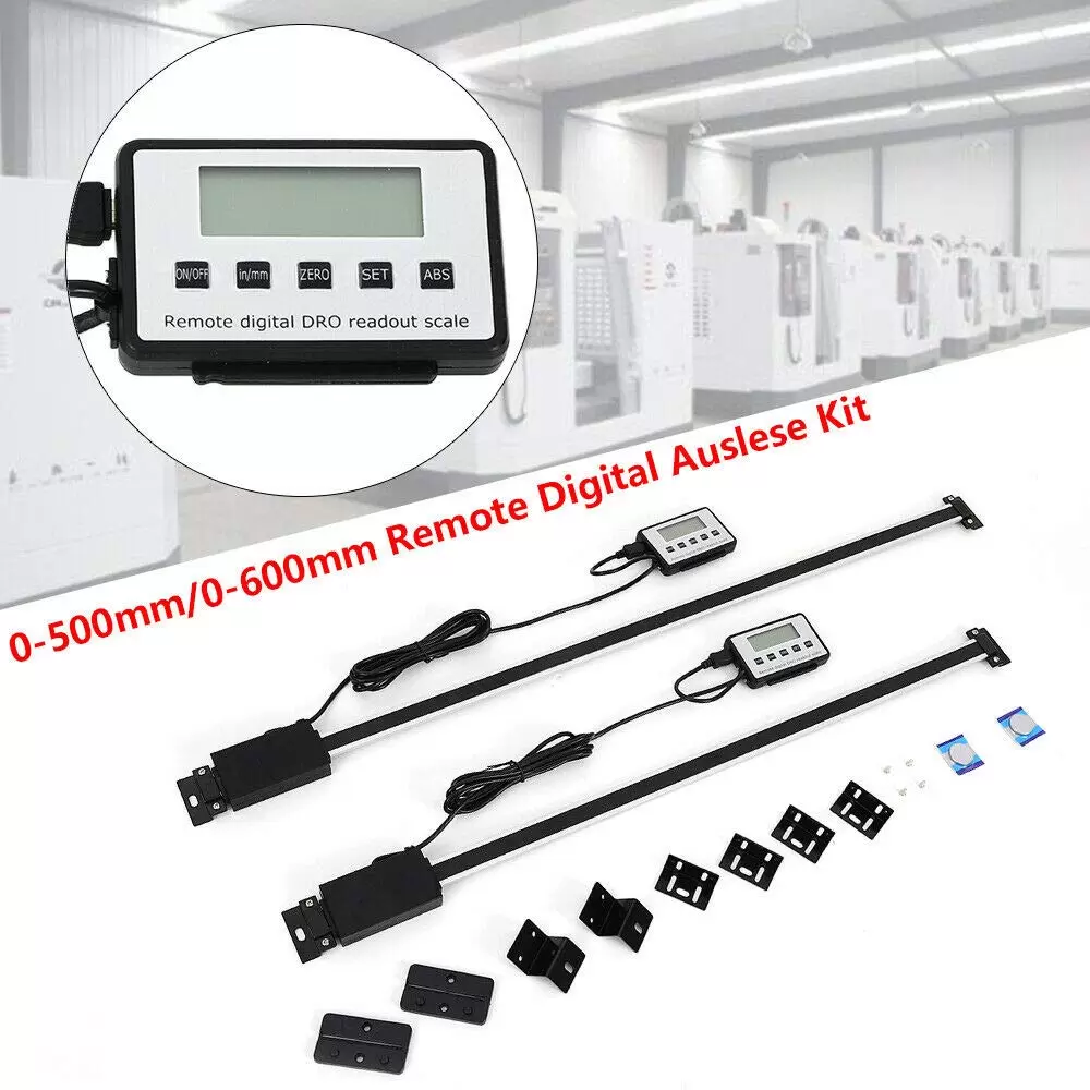 Auslesekit Remote Digital Auslese Kit DRO Linear Scale Externes LCD-Display (0-500mm/0-600mm) Auslesekit Remote Digital Auslese Kit DRO Linear Scale Externes LCD-Display (0-500mm/0-600mm)