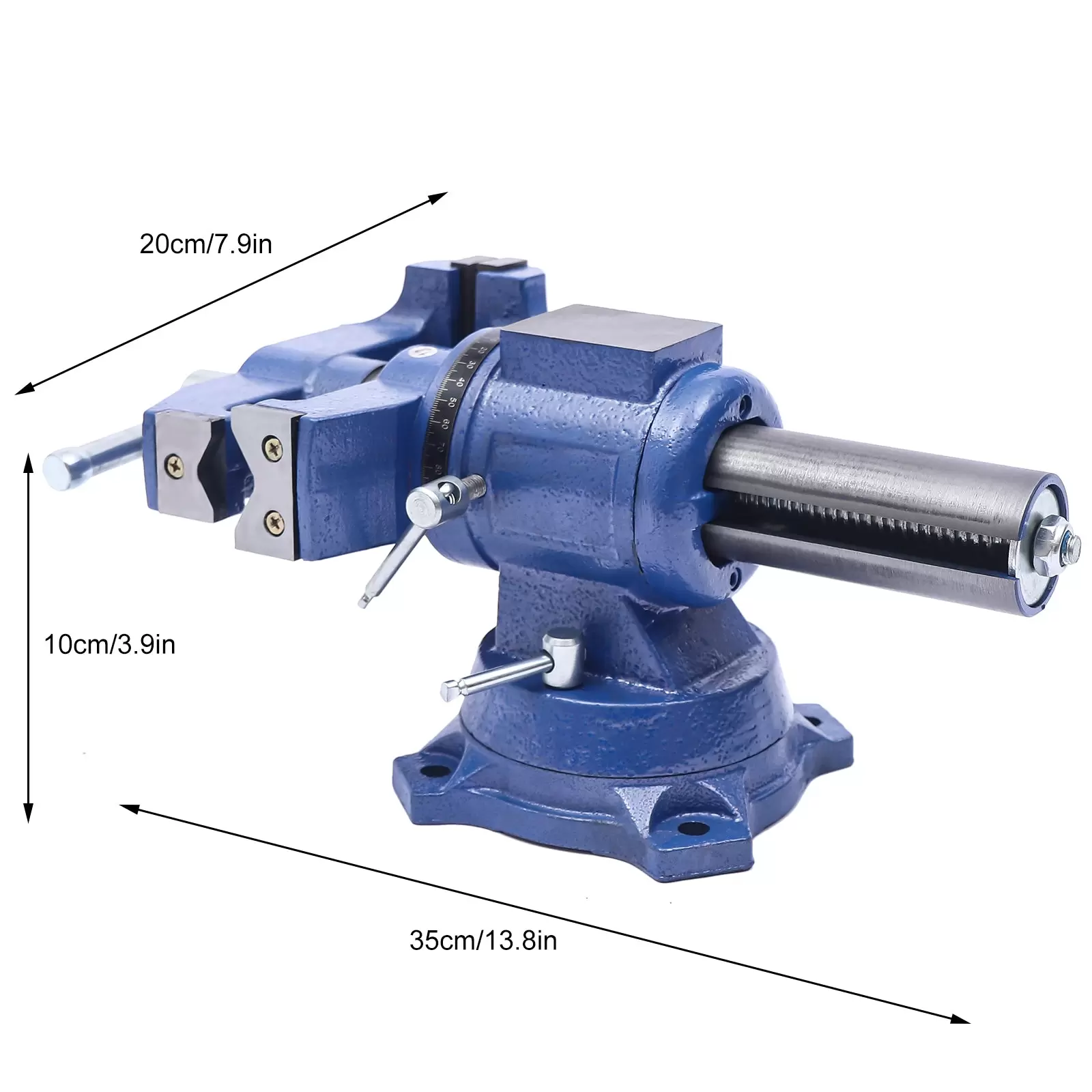 Multifunktional Maschinenschraubstock Werkbank 360° Drehbar Schraubstock 100mm Bohrständer Multifunktional Maschinenschraubstock Werkbank 360° Drehbar Schraubstock 100mm Bohrständer