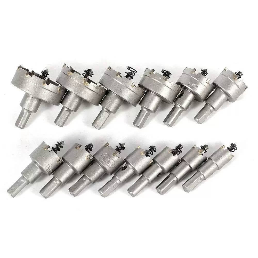 Lochsäge Bohrkrone Set Mit Zentrierbohrer Für Metall Holz Stahl 16pcs 15-50mm