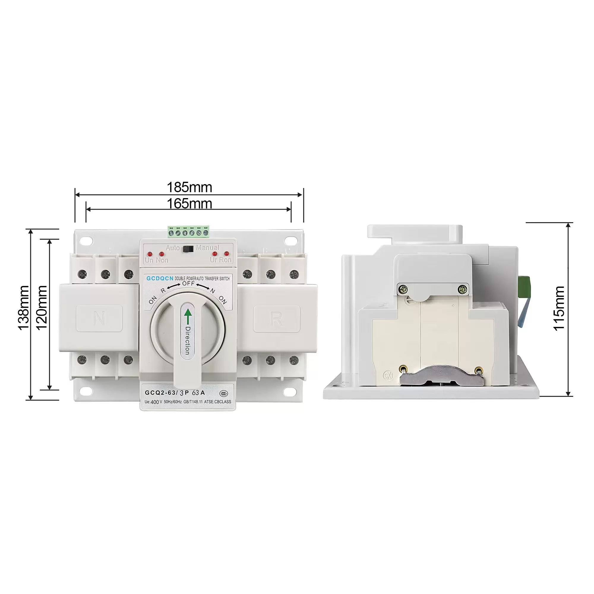 63A 3P 220V AC-33iB Dual Automatischer Leistungtransferschalter