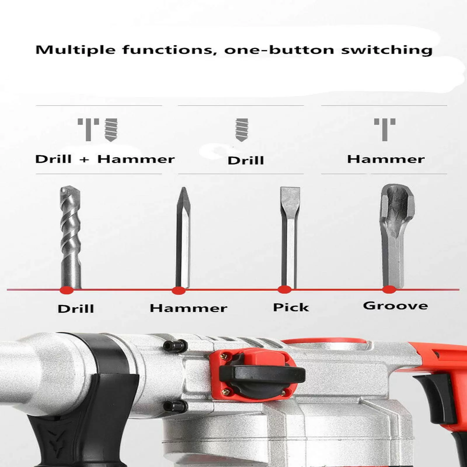 220V/2200W 30 Zylinder Schwerlasthammer Elektrischer Hammer Einfaches Bohrset 220V/2200W 30 Zylinder Schwerlasthammer Elektrischer Hammer Einfaches Bohrset